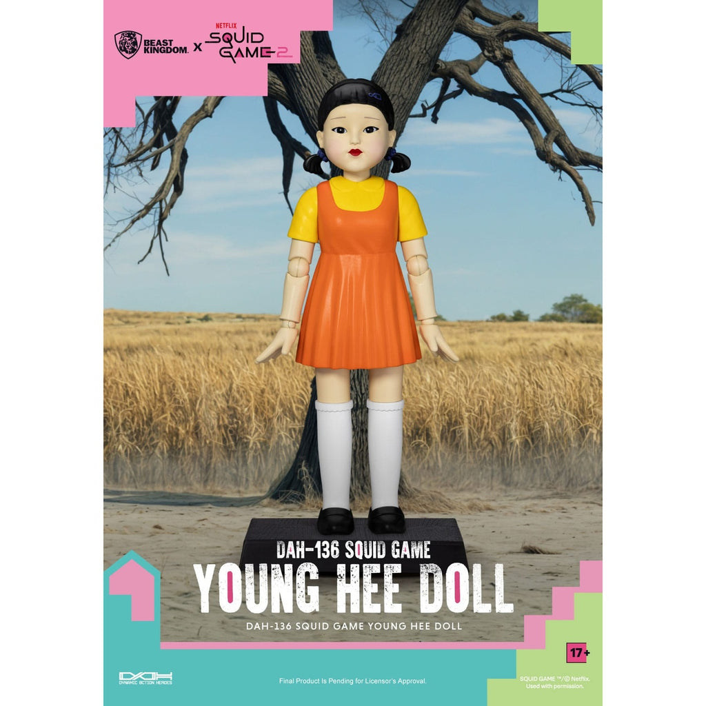 Product image Squid Game action figure with sound Young Hee Doll 30 cm