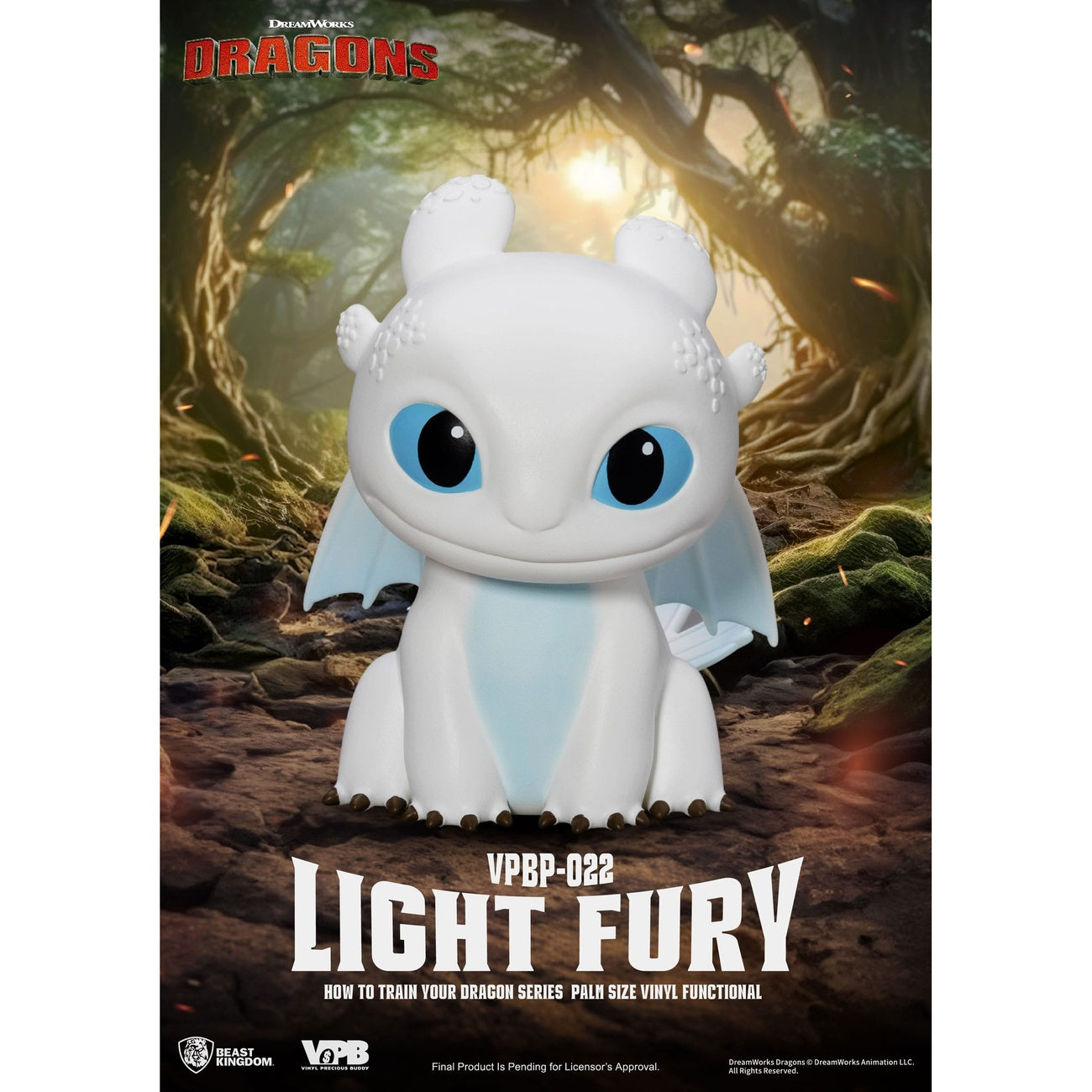 Product image How to Train Your Dragon Piggy Vinyl Money Box Light Fury 12 cm