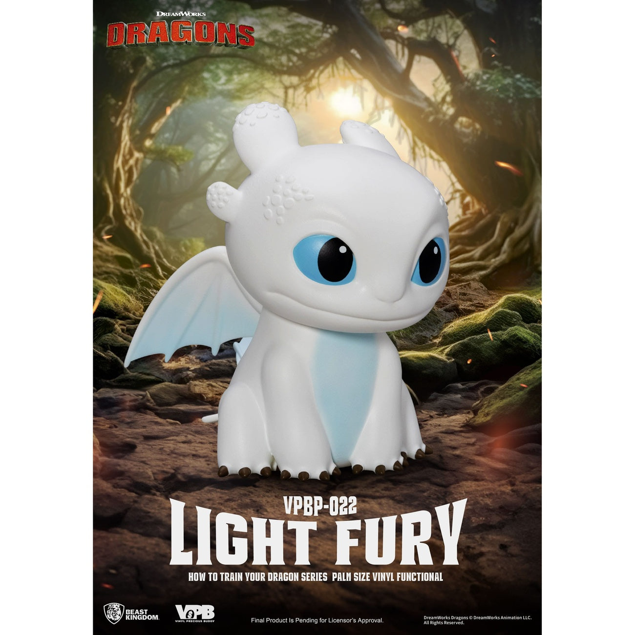Product image How to Train Your Dragon Piggy Vinyl Money Box Light Fury 12 cm