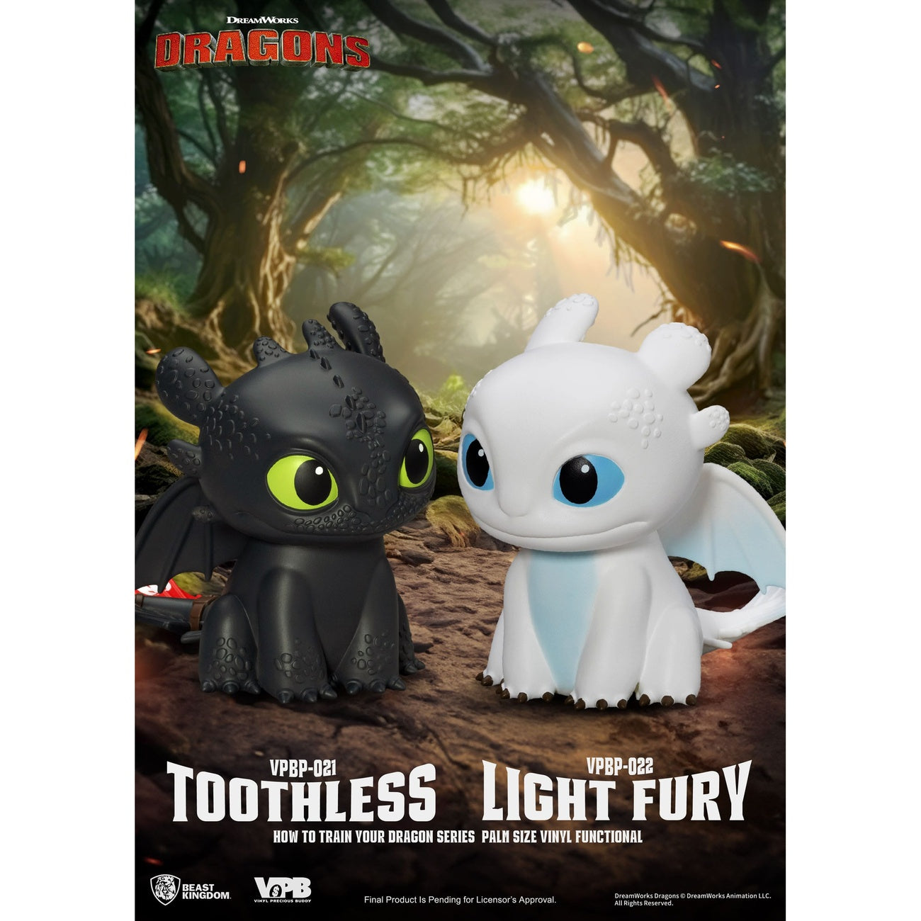 Product image How to Train Your Dragon Piggy Vinyl Money Box Light Fury 12 cm