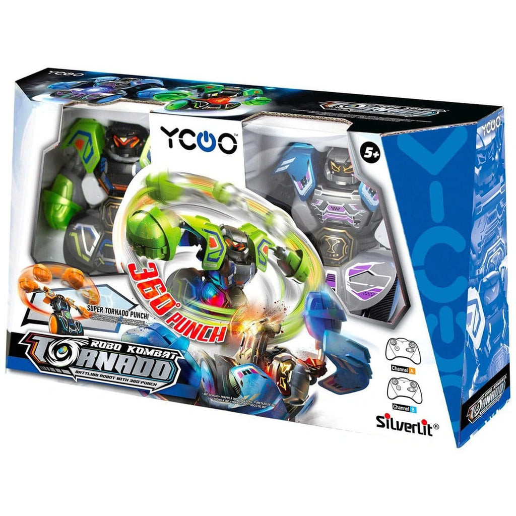 Product image Silverlit Robo Kombat Tornado Remote-Controlled Robots 2-Pack Green/Blue