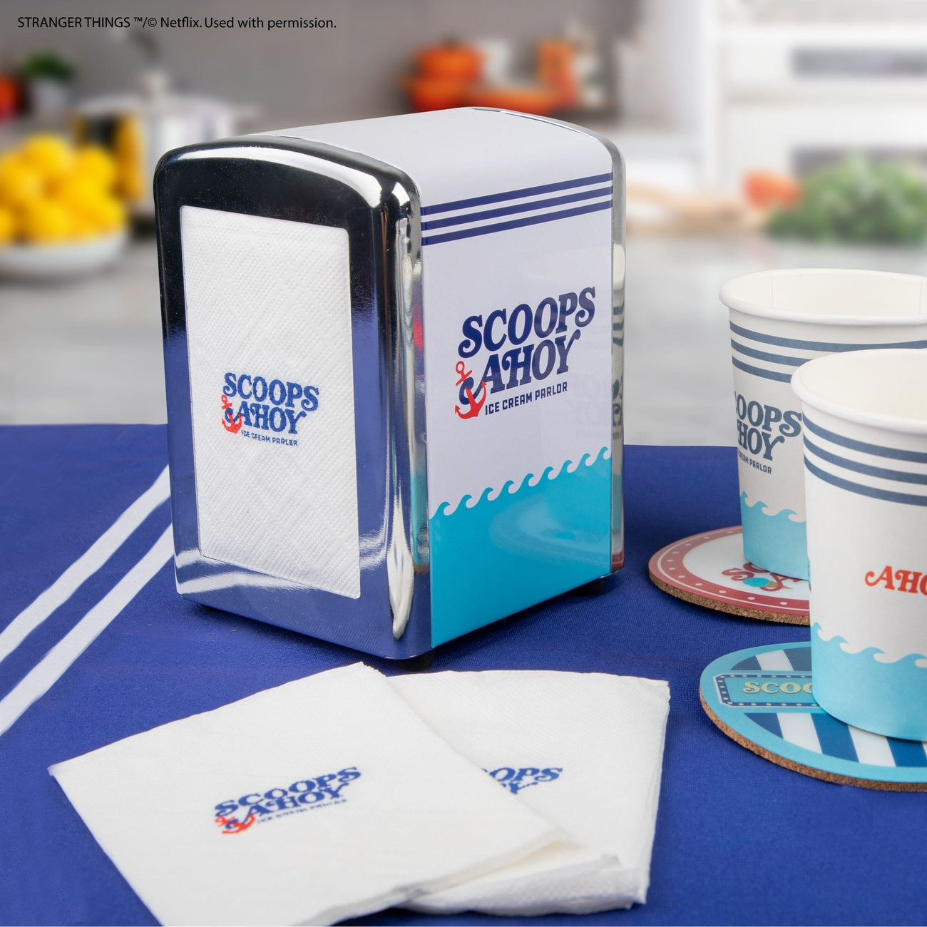 Product image Stranger Things Napkin Holder Set Scoops Ahoy
