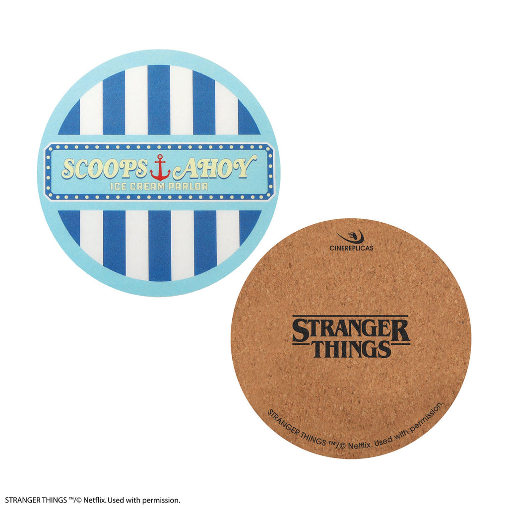 Product image Stranger Things Coasters Scoops Ahoy Set of 4