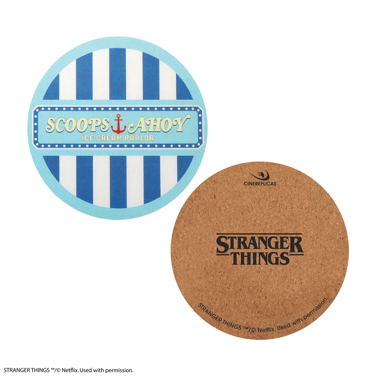 Product image Stranger Things Coasters Scoops Ahoy Set of 4