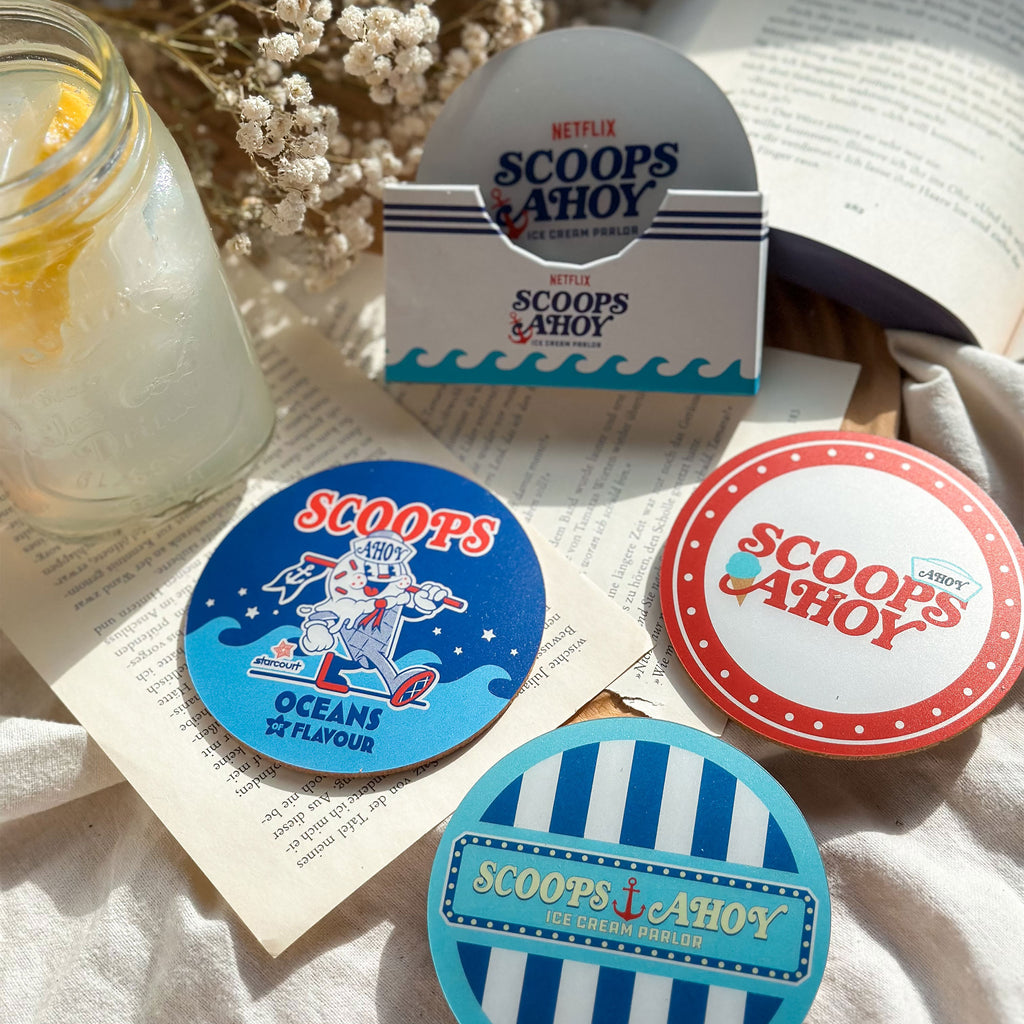 Product image Stranger Things Coasters Scoops Ahoy Set of 4