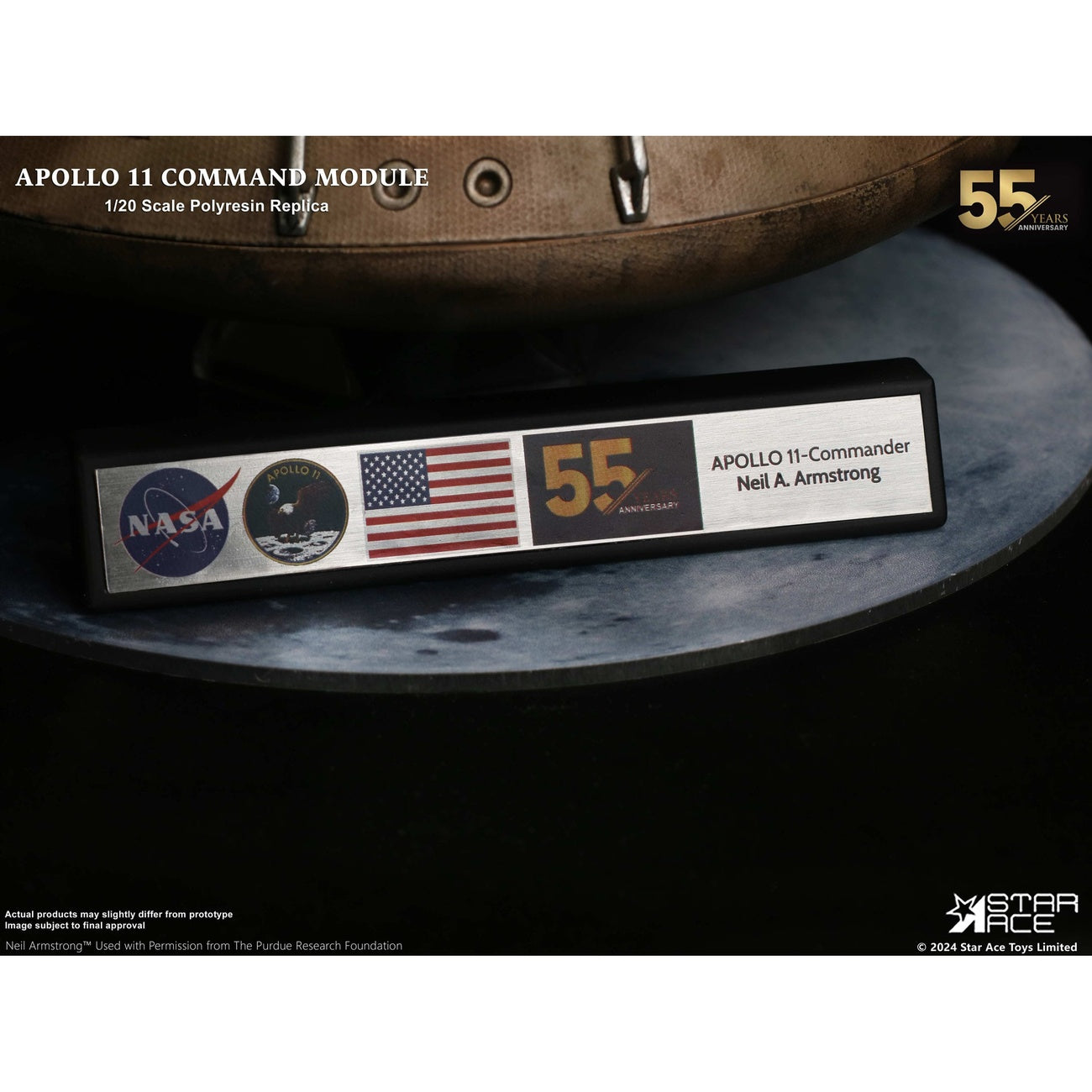 Product image Apollo 11 Replica 1/20 Command Module (DX) 20 cm
