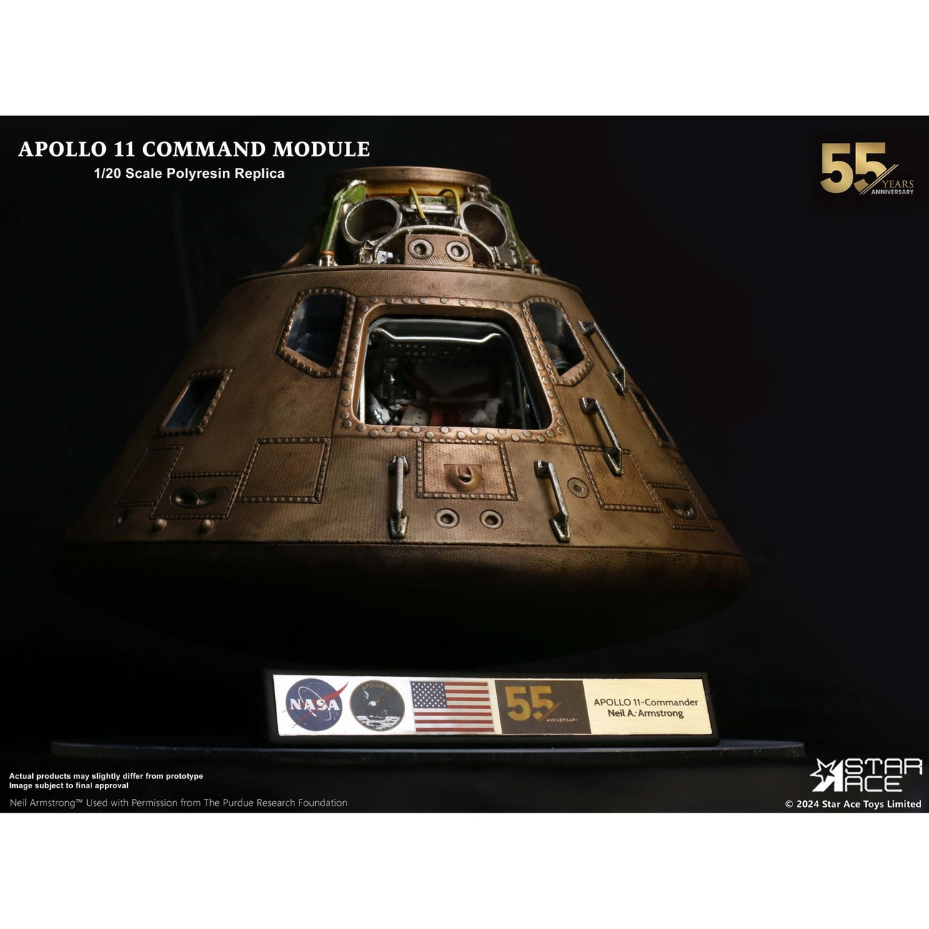 Product image Apollo 11 Replica 1/20 Command Module (DX) 20 cm