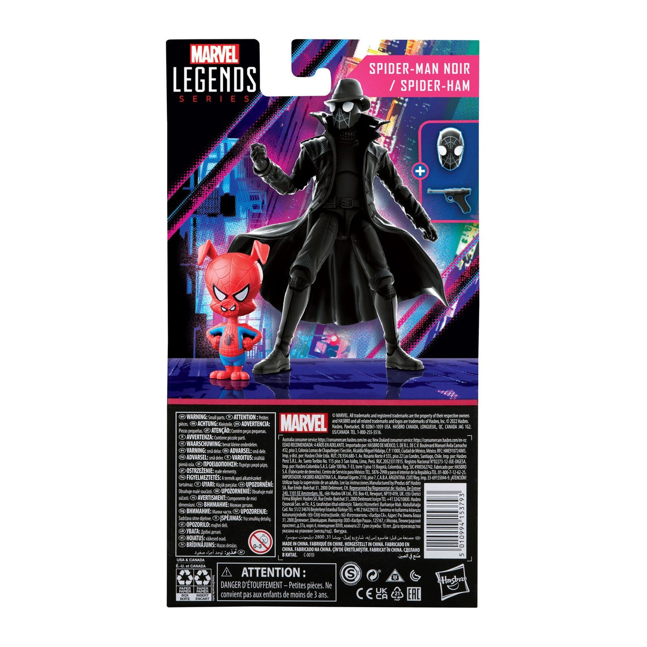 Product image Spider-Man: Into the Spider-Verse Marvel Legends Action Figures 2-Pack 2022 Spider-Man Noir & Spider-Ham 15 cm