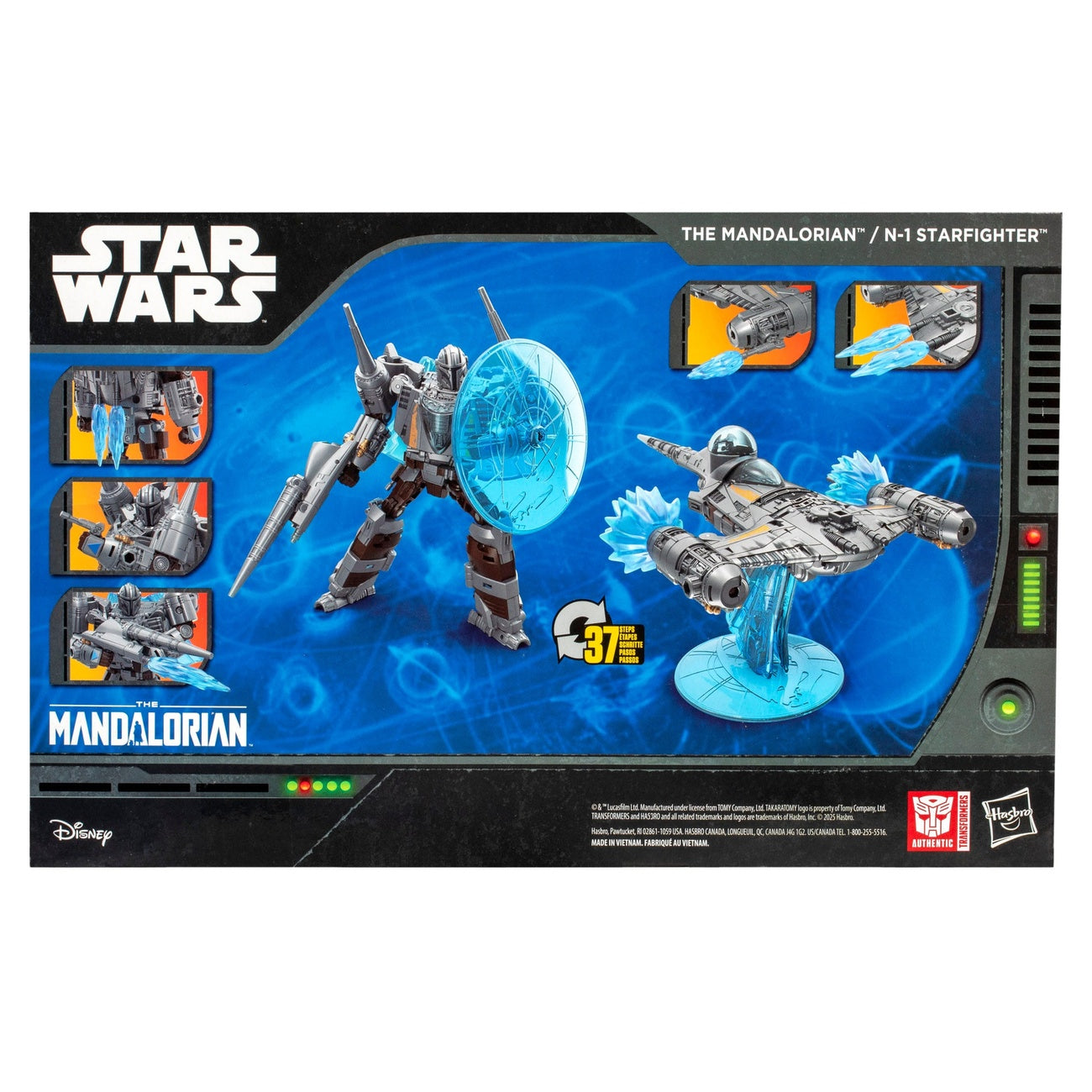Product image Star Wars x Transformers Action Figure The Mandalorian / N-1 Starfighter 19 cm