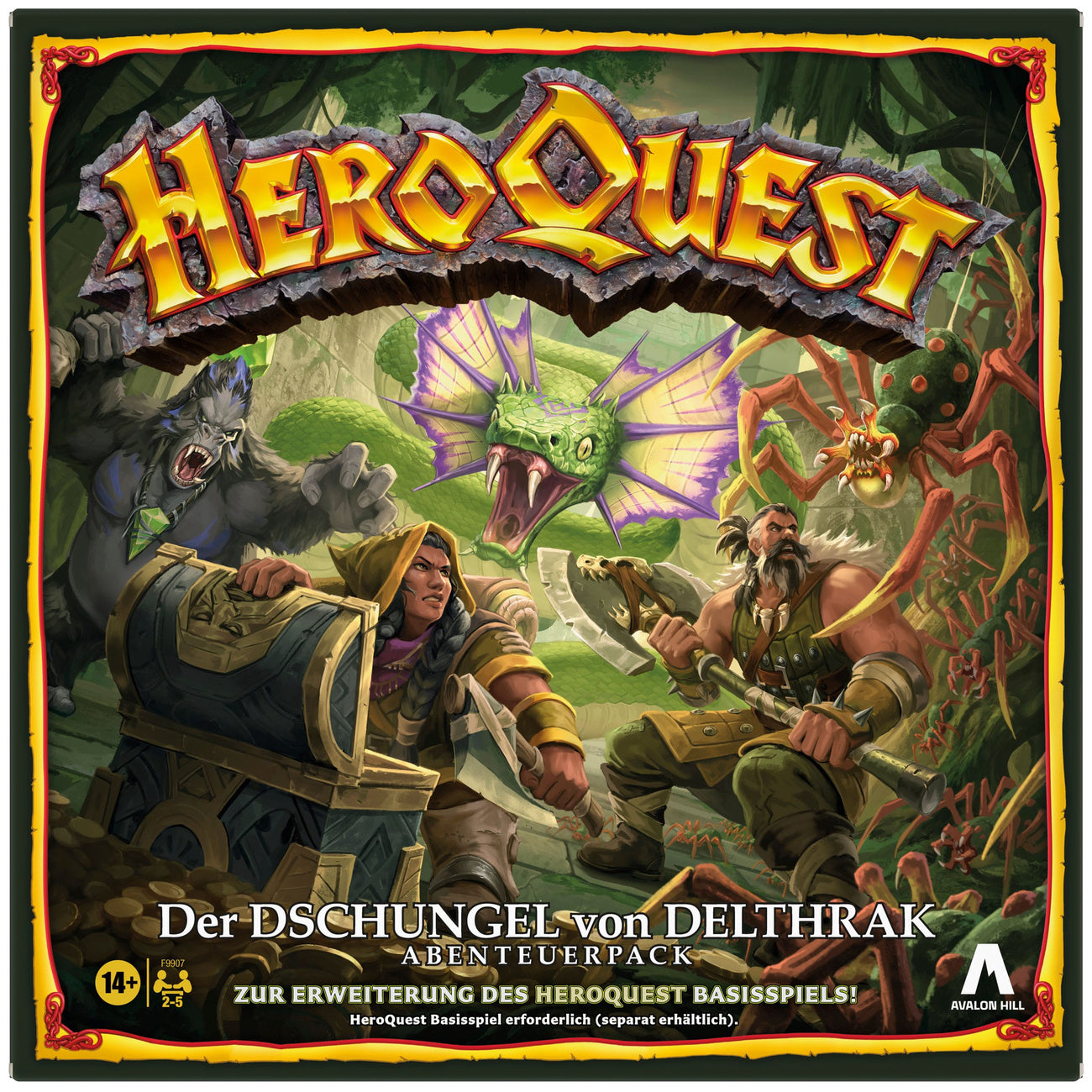 Product image HeroQuest Board Game Expansion The Jungles of Delthrak Adventure Pack *German Version*
