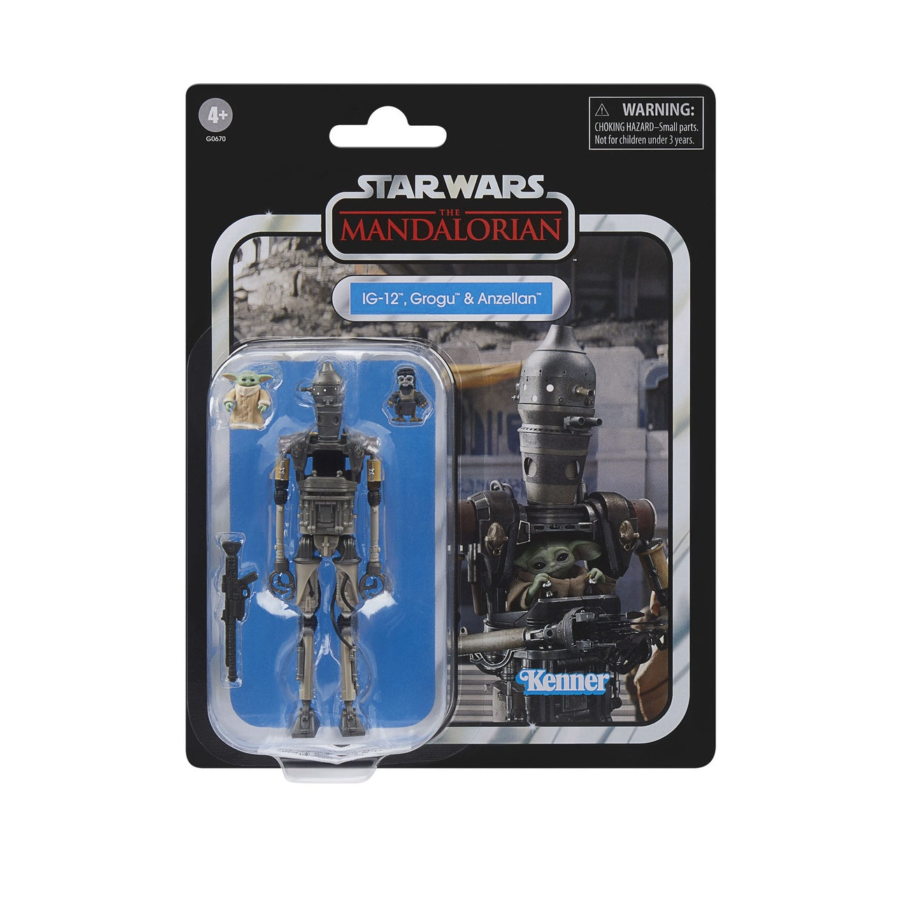 Product image Star Wars: The Mandalorian Vintage Collection Action Figure 3-Pack IG-12, Grogu & Anzellan 10 cm