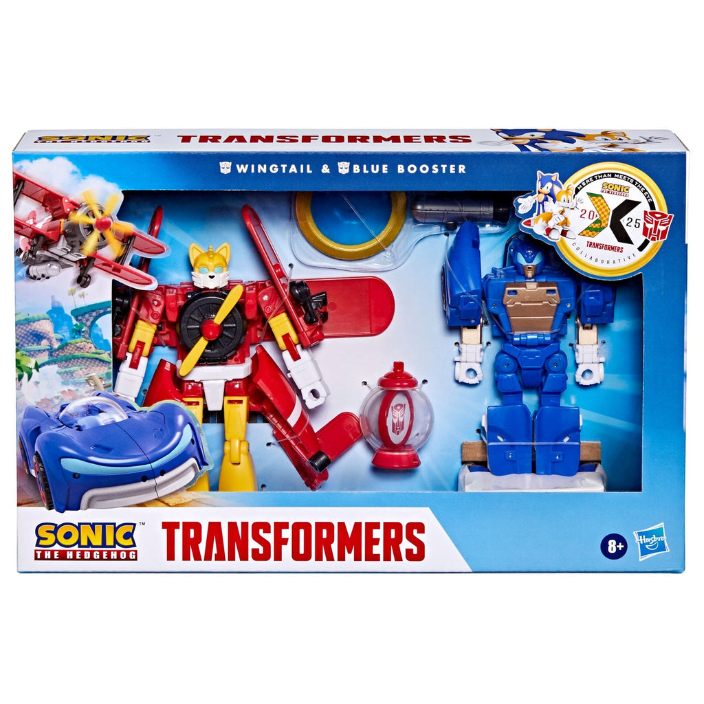 Product image Sonic the Hedgehog x Transformers Action Figures 2-Pack Wingtail & Blue Booster 13 cm