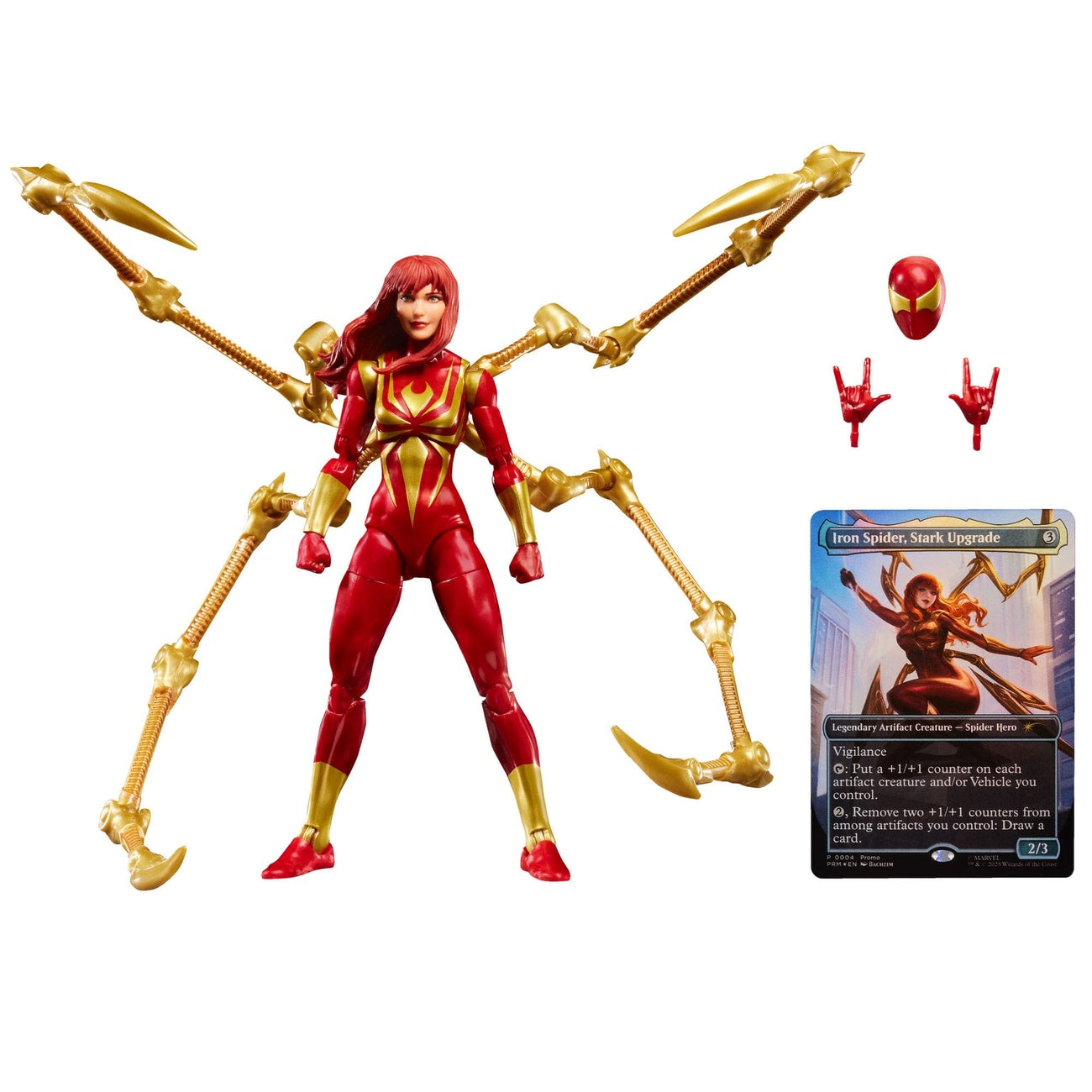 Product image Marvel Legends Magic: The Gathering Action Figure Mary Jane Watson (Iron Spider) (plus exclusive foil card) 15 cm