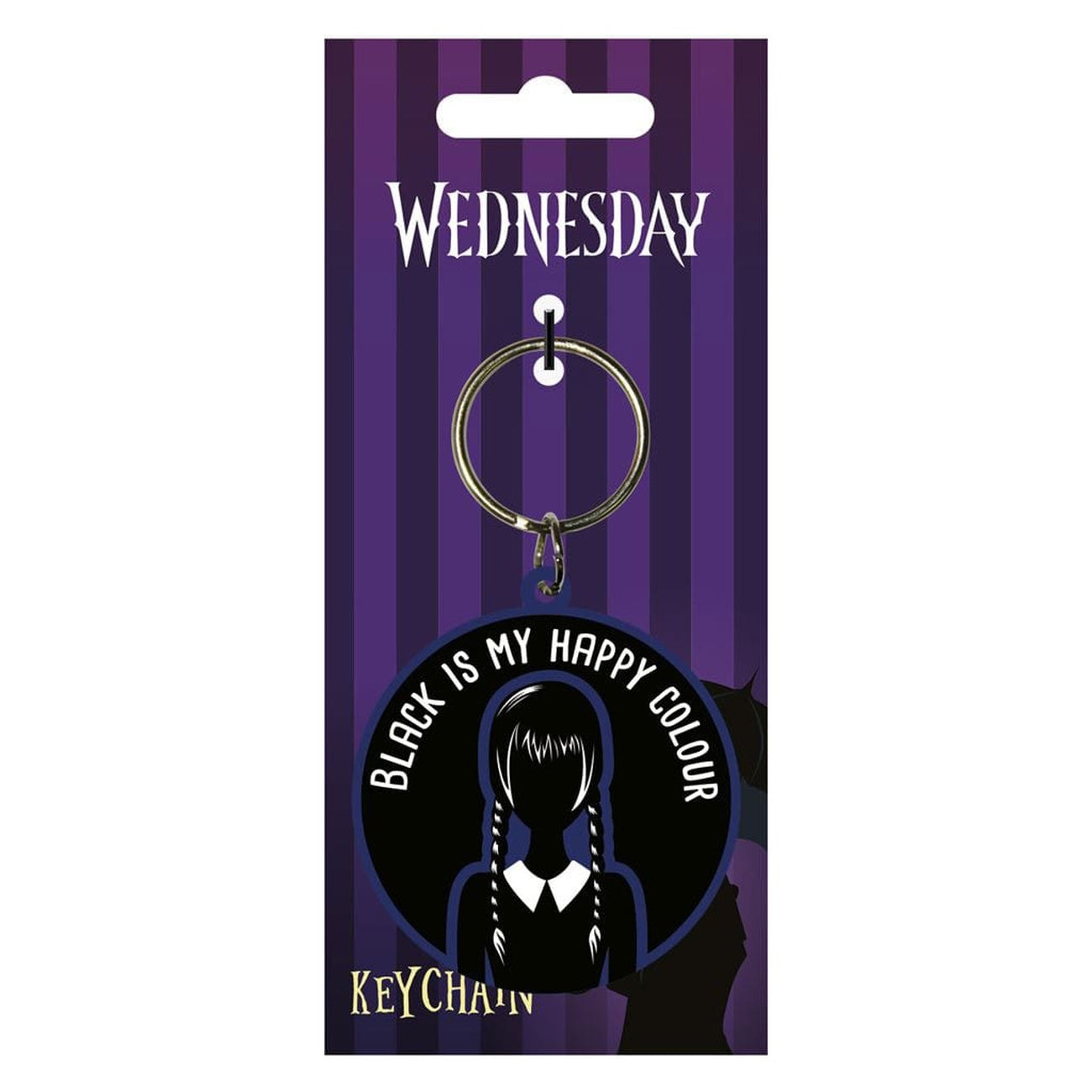Product image Wednesday Rubber Keychain Happy Colour