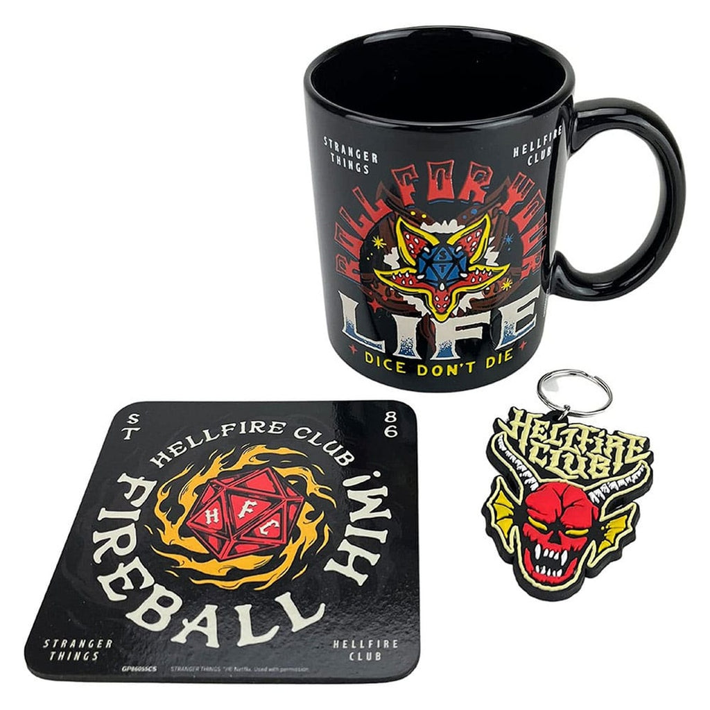 Product image Stranger Things Mug, Coaster and Keychain Set Hellfire