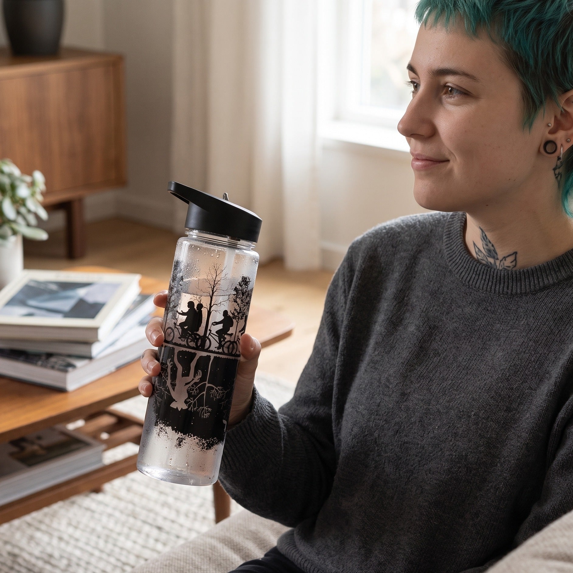 Product image Stranger Things Water Bottle Upside Down