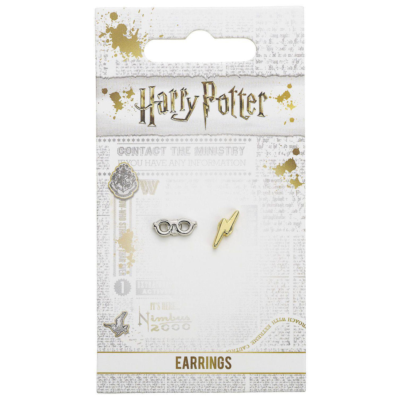 Product image Harry Potter Earrings Lightning Bolt & Glasses