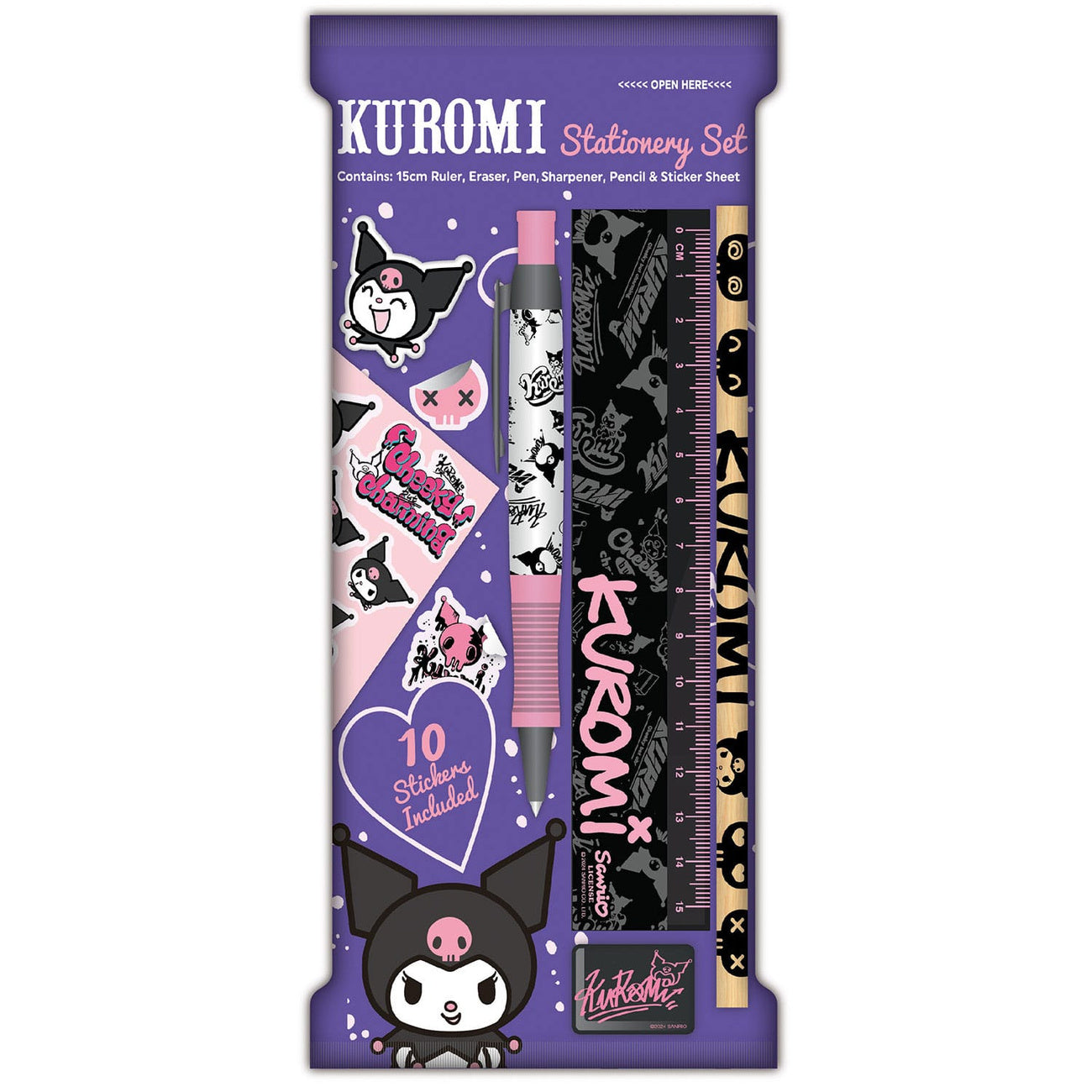 Product image Sanrio Writing Set 6-Pack Kuromi