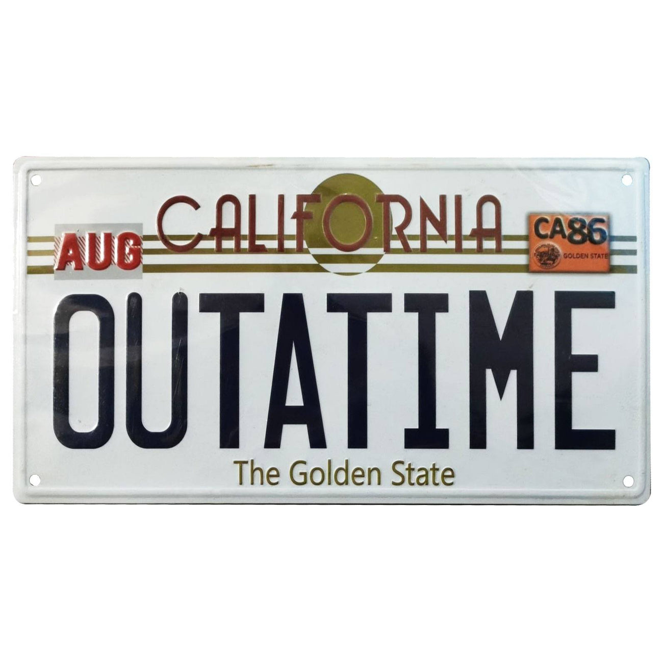 Product image Back to the Future Metal Sign Outatime DeLorean License Plate