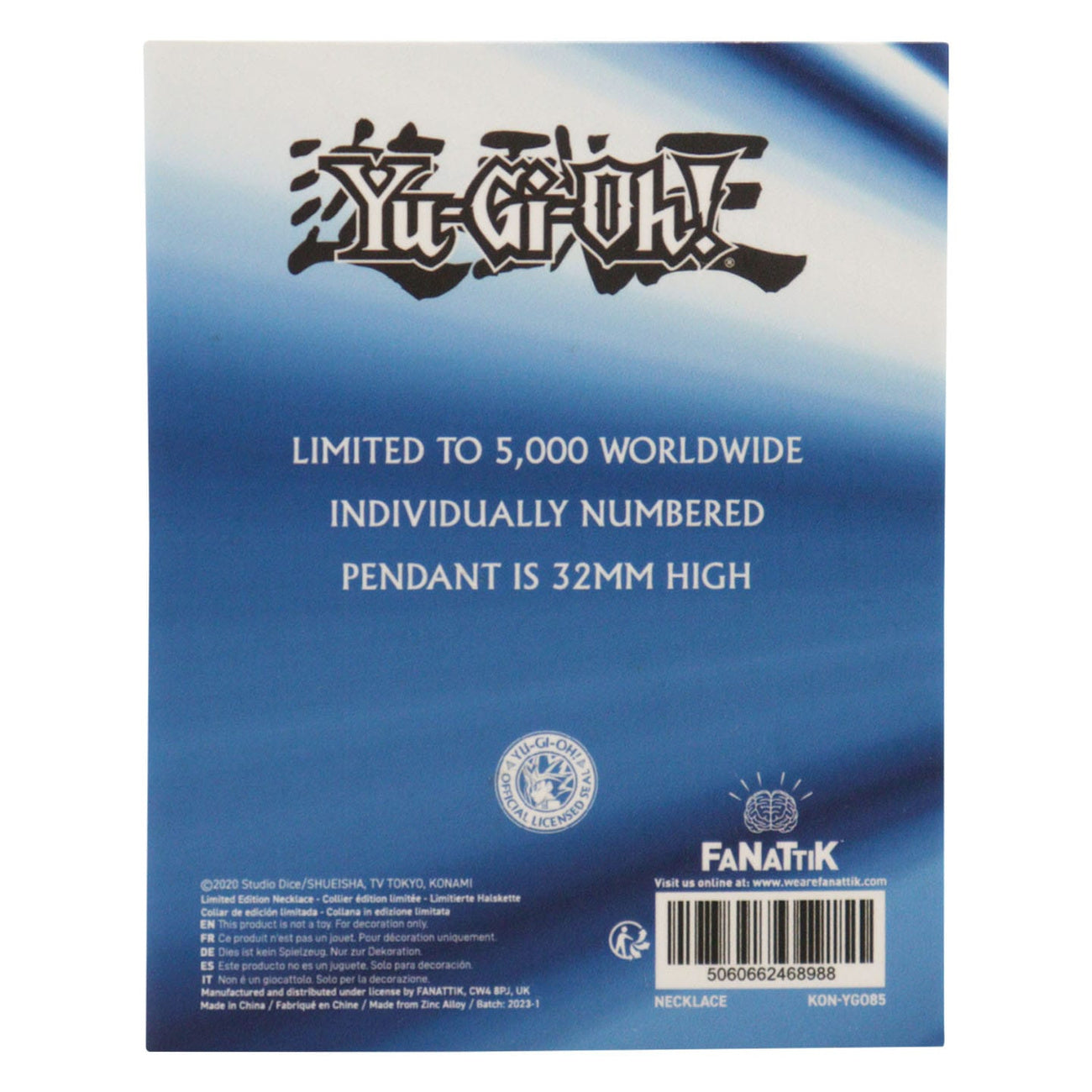 Product image Yu-Gi-Oh! Necklace Blue-Eyes White Dragon Limited Edition