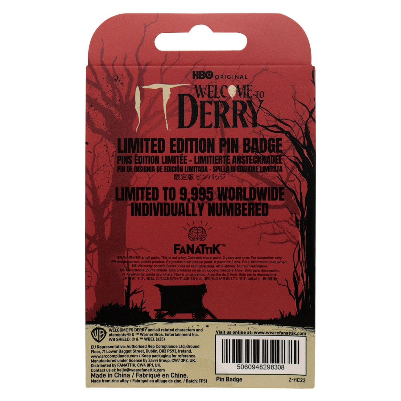 Product image IT Pin Badge: Welcome to Derry DAFB Limited Edition