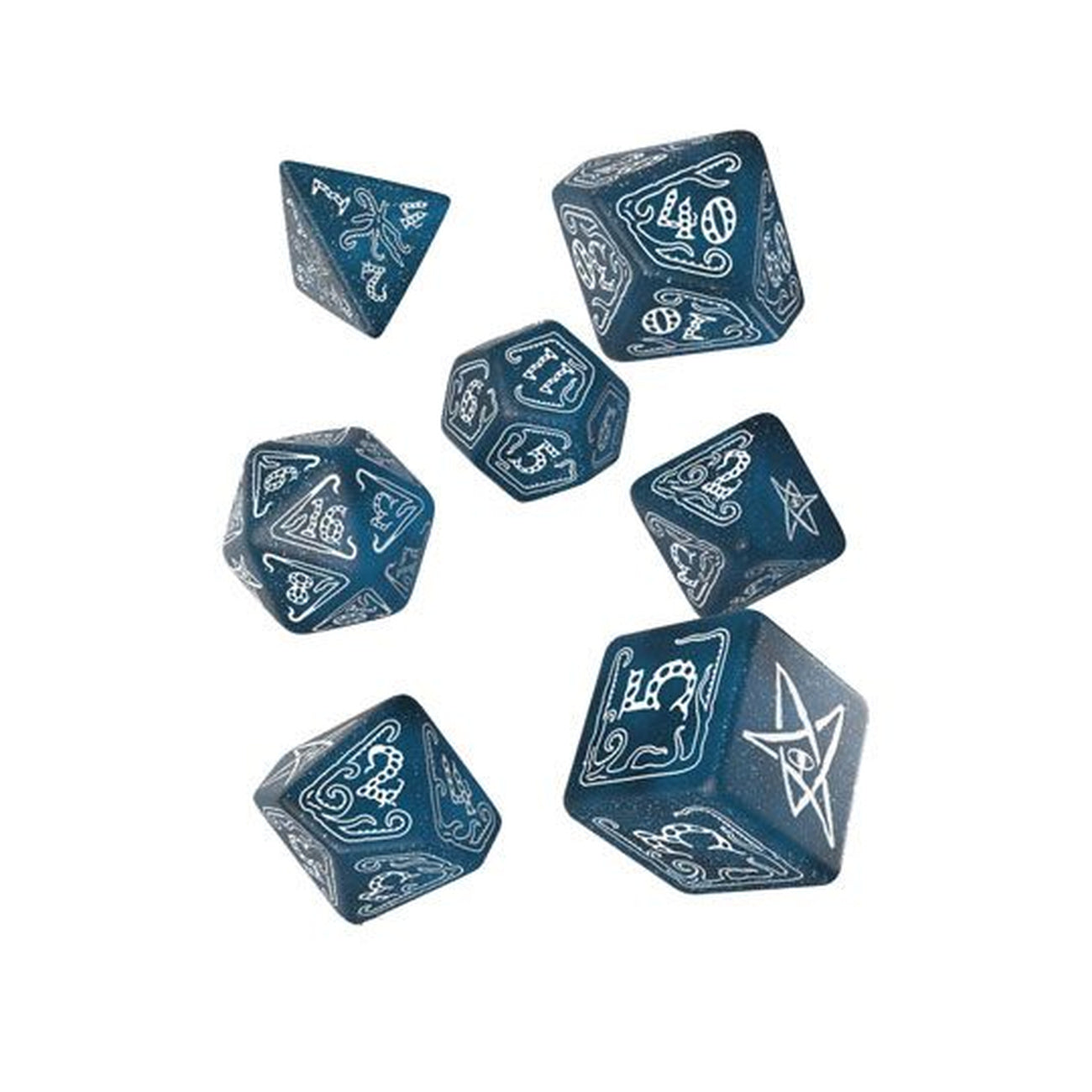 Product image Call of Cthulhu Dice Set Abyssal & White (7)