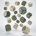 Product image Fortress Compact D6 Dice Set Beige & Olive (20)