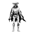 Product image Teenage Mutant Ninja Turtles Action Figure Elite Foot Ninja Guard Black & White 18 cm