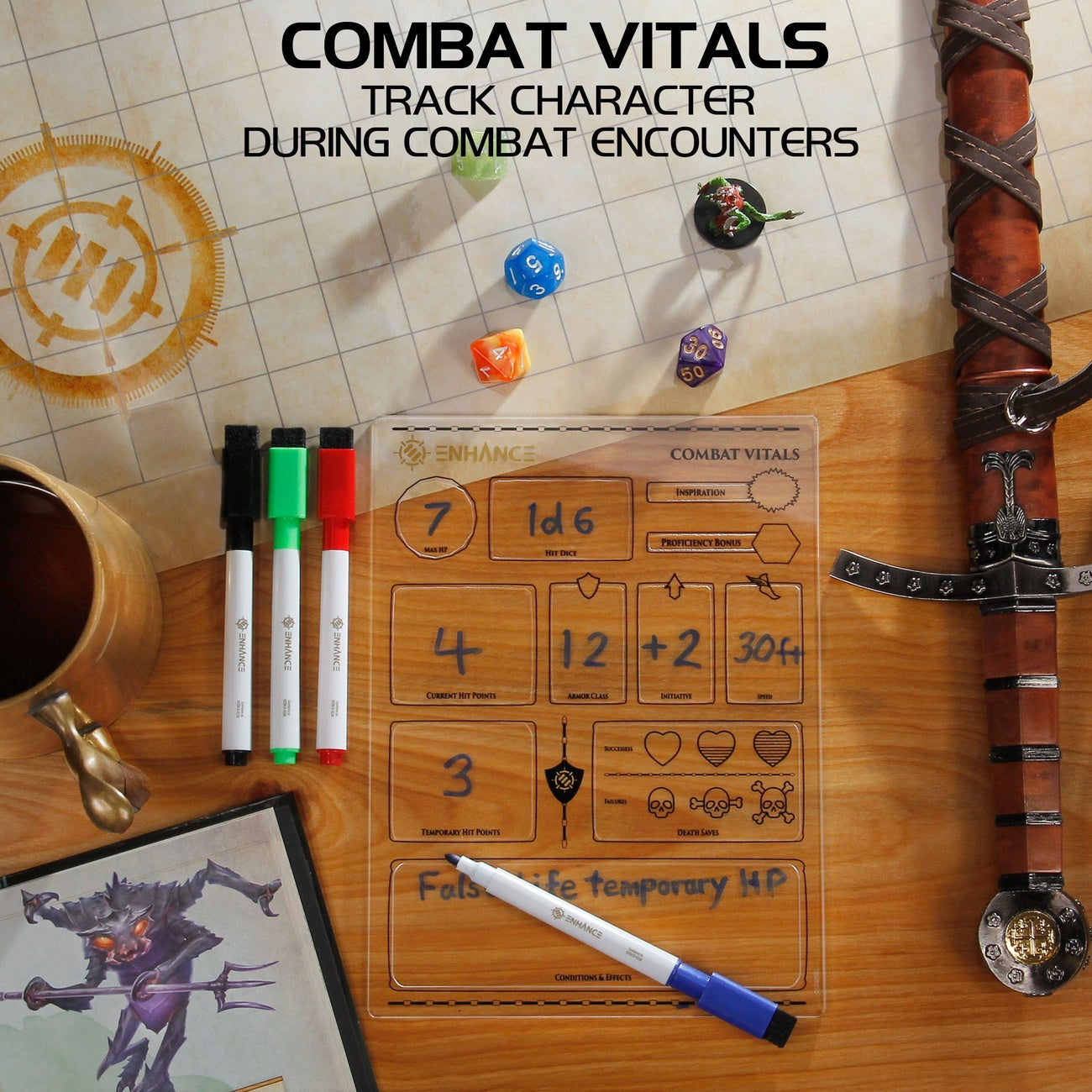 Product image Enhance RPG Series Acrylic Character Sheets Set *English Version*