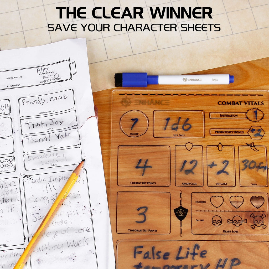 Product image Enhance RPG Series Acrylic Character Sheets Set *English Version*