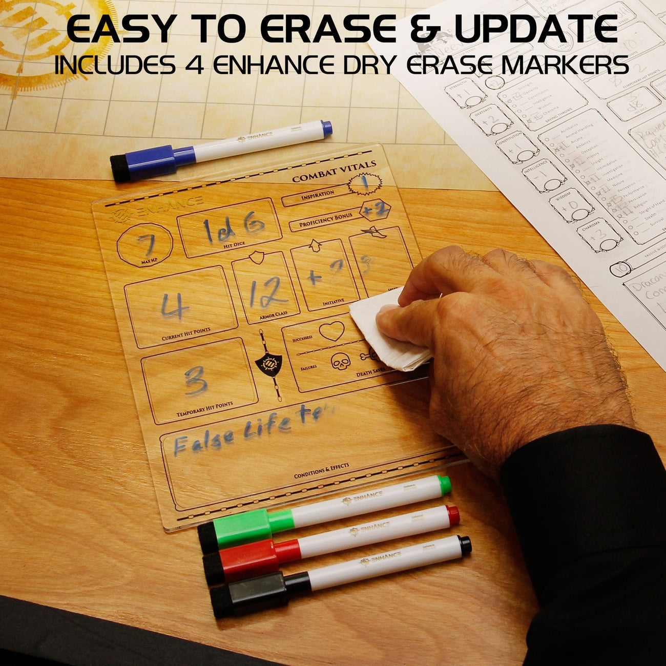 Product image Enhance RPG Series Acrylic Character Sheets Set *English Version*