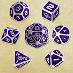 Product image Enhance Tabletop Series Metal RPG Dice Set Purple (7)
