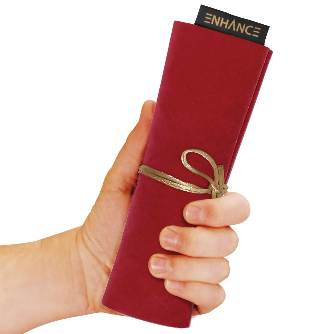 Product image Enhance Tabletop Roll on a Scroll Dice Bag with Dice Red