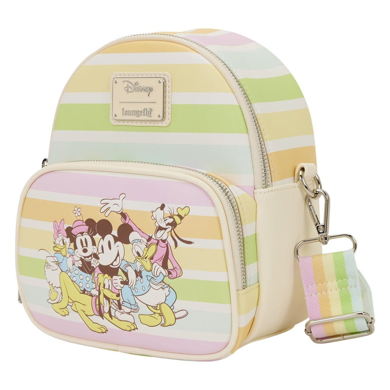 Product image Disney by Loungefly Crossbody Bag Mickey and Friends Rainbow Stripes