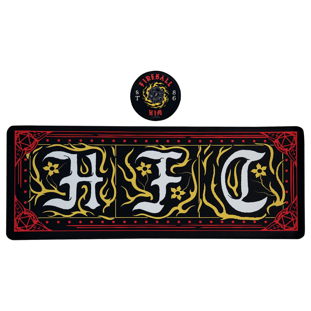 Product image Stranger Things Desk Pad & Coasters Hellfire Club