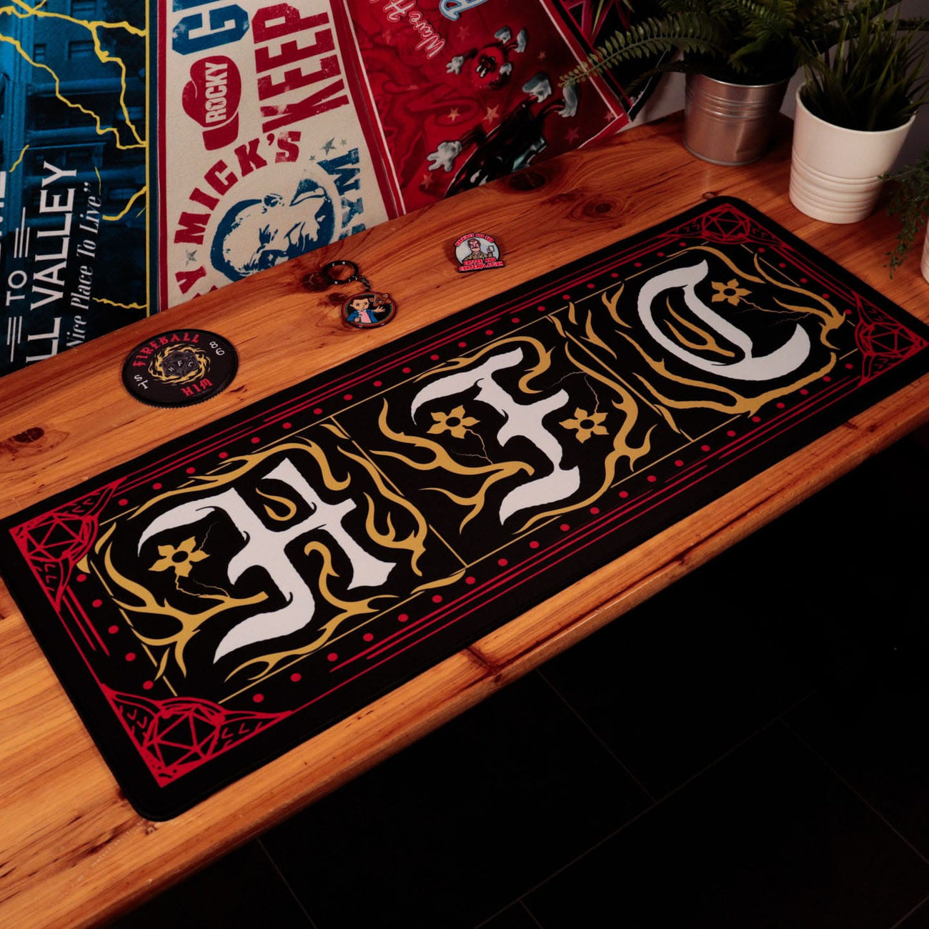 Product image Stranger Things Desk Pad & Coasters Hellfire Club