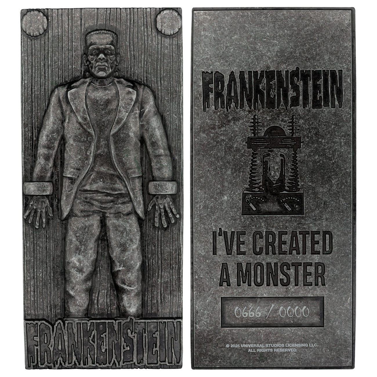 Product image Universal Monsters Metal Bar Frankenstein’s Monster Limited Edition