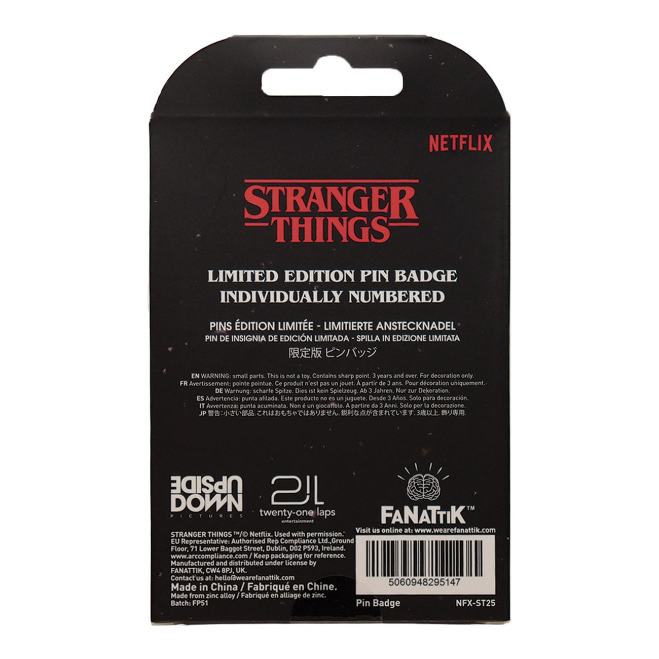 Product image Stranger Things Pin Hellfire Lives Limited Edition