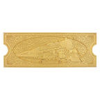 Product image The Polar Express Replica Train Ticket 24k Gold Plated Limited Edition