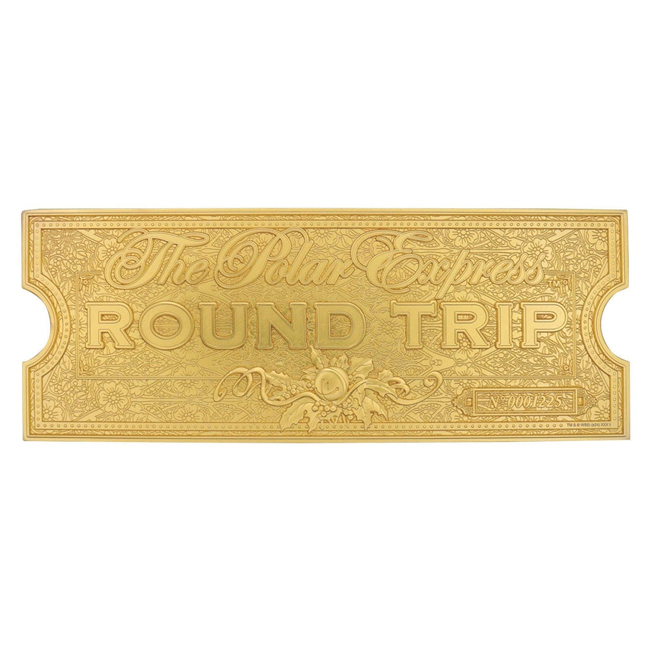 Product image The Polar Express Replica Train Ticket 24k Gold Plated Limited Edition