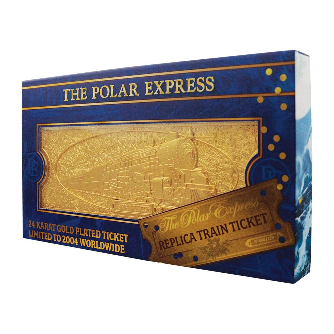 Product image The Polar Express Replica Train Ticket 24k Gold Plated Limited Edition