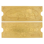 Product image The Polar Express Replica Train Ticket 24k Gold Plated Limited Edition