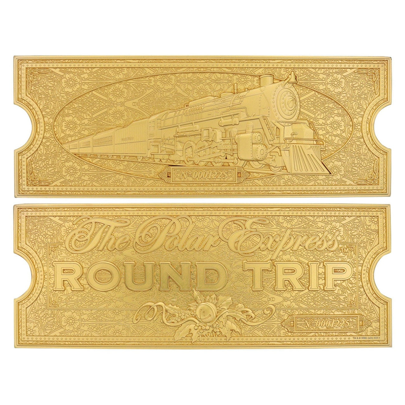 Product image The Polar Express Replica Train Ticket 24k Gold Plated Limited Edition