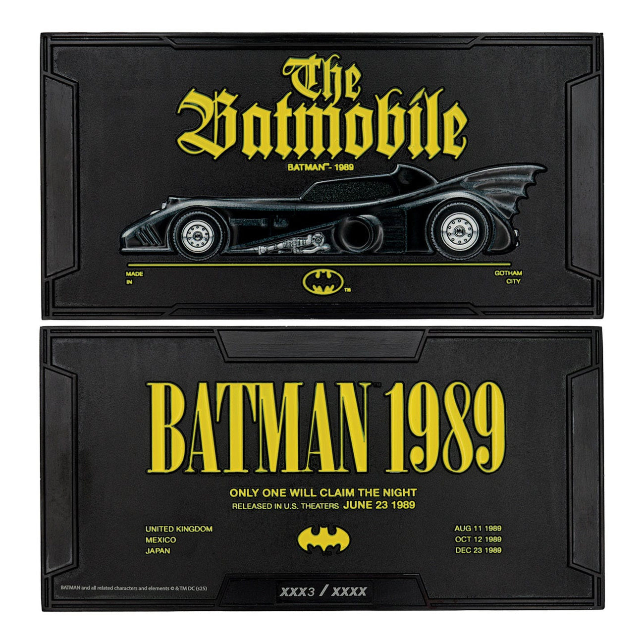 Product image DC Comics Metal Ingot Batman Batmobile XL Limited Edition