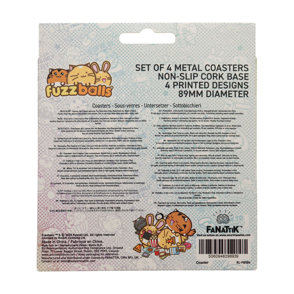 Product image Fuzzballs Coasters – Set of 4