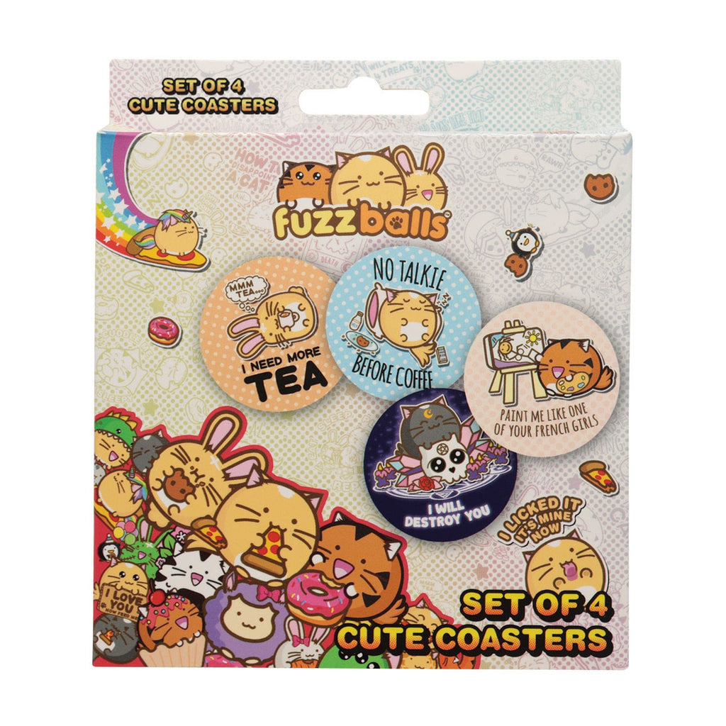Product image Fuzzballs Coasters – Set of 4