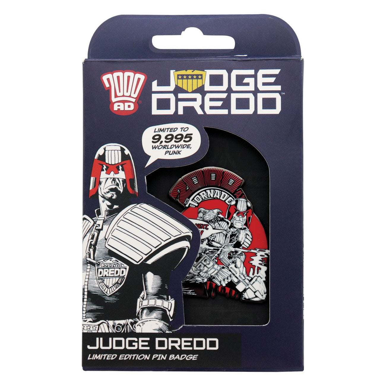 Product image 2000 AD Pin Badge Judge Dredd You're Next Punk Limited Edition