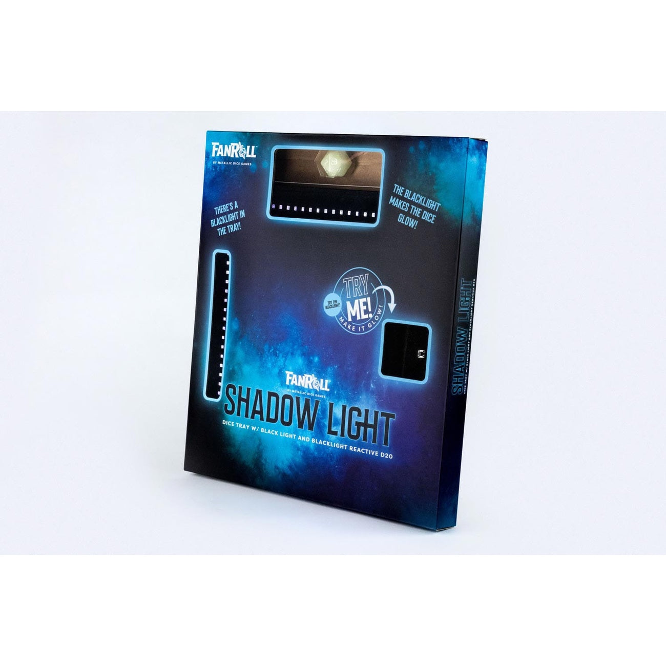 Product image FanRoll Shadowlight Foldable Blacklight Dice Tray Black