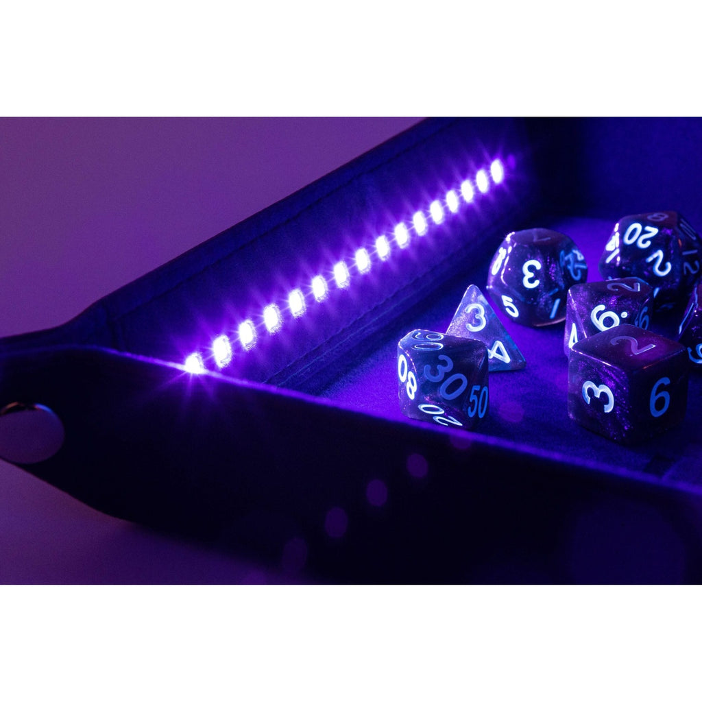 Product image FanRoll Shadowlight Foldable Blacklight Dice Tray Black