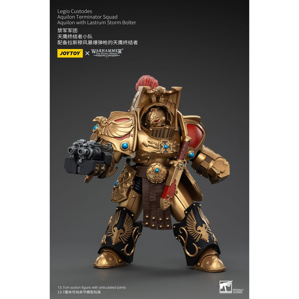 Product image Warhammer The Horus Heresy Action Figure 1/18 Legio Custodes Aquilon Terminator Squad Aquilon with Lastrum Storm Bolter 14